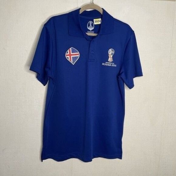 NWOT FIFA World Cup Russia 2018 Official Licensed Product Polo Shirt Men Size M - Picture 10 of 12